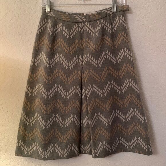 I.Magnin Counter Pleat at Front Skirt Size 8 - Picture 1 of 9